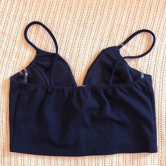 Navy Crop Top and Skirt Set - Picture 6 of 6